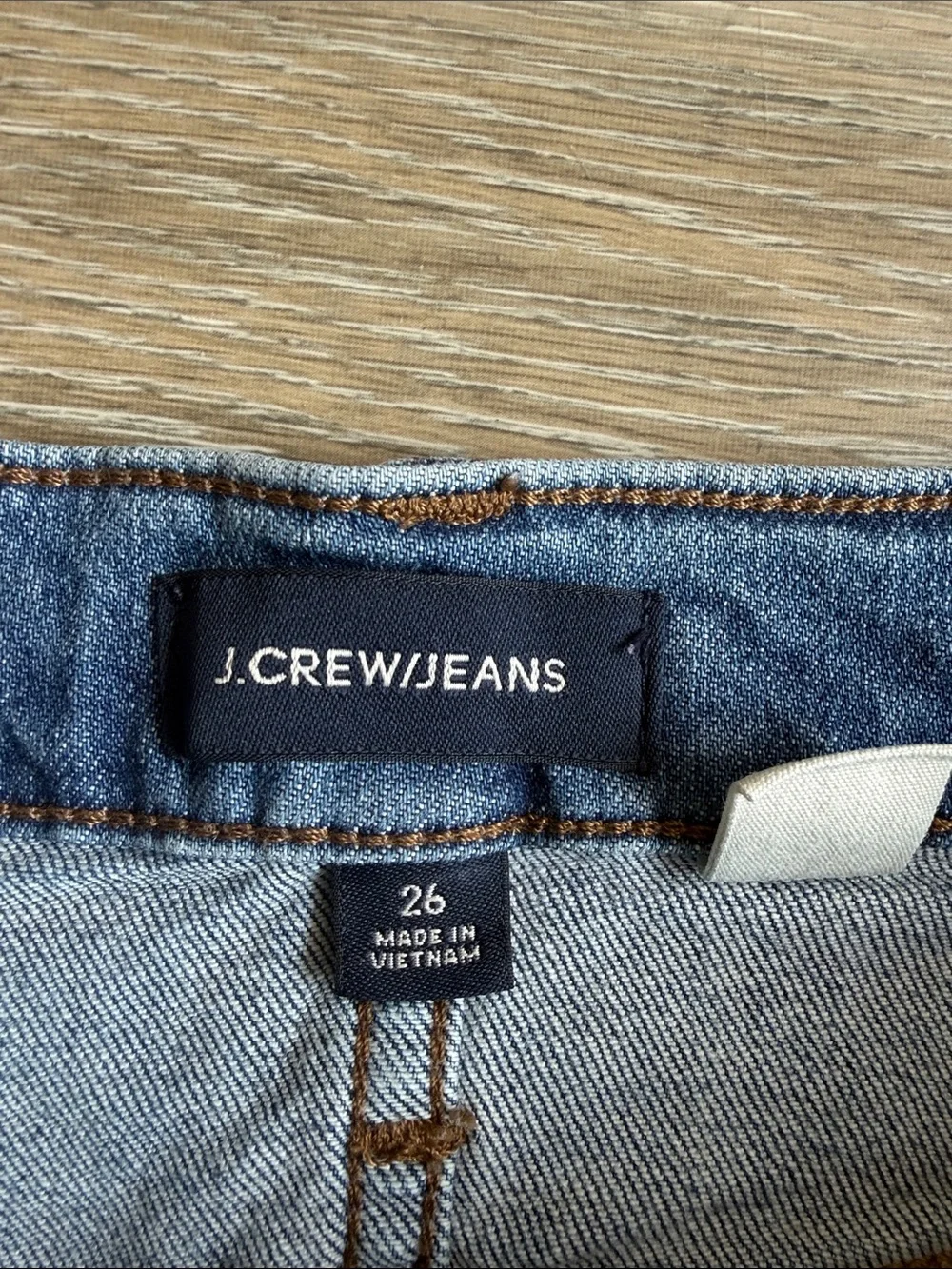 J. Crew Blue Denim Rolled-Hem Cutoff Shorts